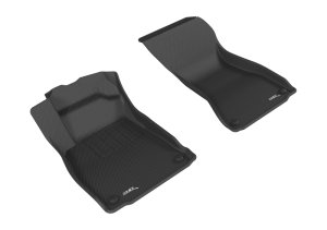 Audi S4 Floor Mats - Front - 3D MAXpider - KAGU Series - Black - `17-`19